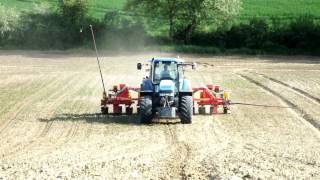 semis de tournesol 2012 avec un new holland TM155 [upl. by Snilloc731]