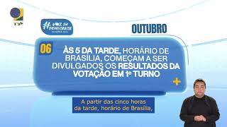 Calendário Eleitoral Divulgação dos resultados das votações a partir das cinco da tarde [upl. by Enneire]