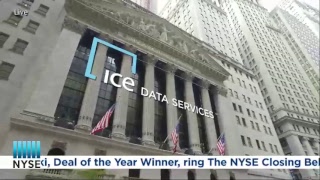 ICE Data Services Rings the NYSE Closing Bell [upl. by Hamlet817]