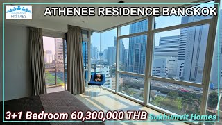 Luxury Bangkok Condo For Sale Athenee Residence 31 Bedroom 60300000 THB [upl. by Galitea]