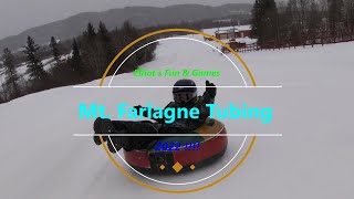 Tubing at Mont Farlagne in Edmundston New Brunswick 2022 [upl. by Norrab]