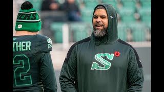 RIDER RADIO Corey Mace wants to save Gatorade shower for 111th Grey Cup [upl. by Gilburt]