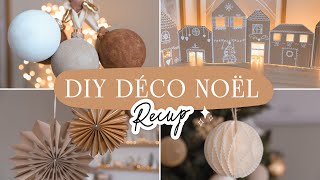 4 DIY déco de NOEL à mini prix  Simples et rapides [upl. by Anovad]