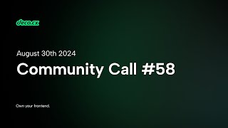 Community Call 58  August 30 24  Brazilian Portuguese 🇧🇷 [upl. by Nahtad]