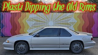 Plasti Dipping the old Lumina Z34 wheels [upl. by Aimac519]