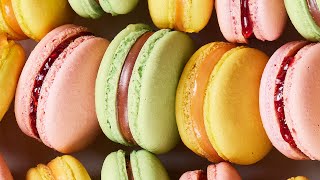 How To Make The Prettiest French Macarons Ever  Delish [upl. by Winson362]