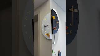 Wall Clock Design 👌 kutubinteriors homedesign interiordesign wallclock shorts [upl. by Eixel]