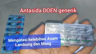 Antasida DOEN mengatasi asam lambung Maag tukak peptik Nyeri Ulu Hati [upl. by Iow]