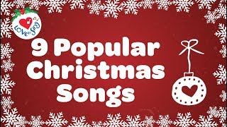 Top 9 Christmas Songs and Carols with Lyrics [upl. by Harsho]