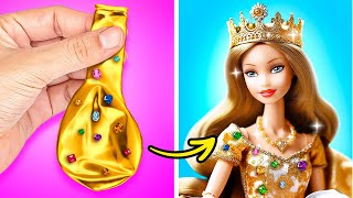 LUXURY DOLL MAKEOVER 💎👑 DIY Doll Outfits and Accessories [upl. by Celinda]