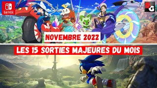 📅 Le Calendrier des Sorties Nintendo Switch  Novembre 2022 📆 [upl. by Iliam]