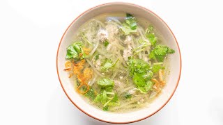 Vietnamese Chayote Squash Soup with Ground Pork Canh Su Su Nấu Thịt Băm [upl. by Shatzer]