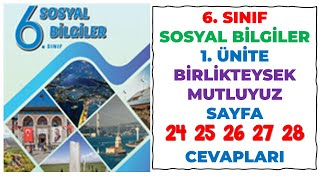 6 Sınıf Sosyal Bilgiler Ders Kitabı Sayfa 24 25 26 27 28 Cevapları [upl. by Betz]