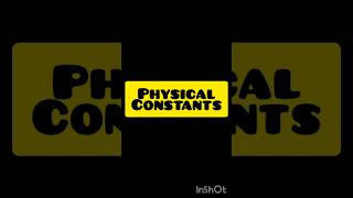 Physical constants  physics pw constants notes scienc educational learn shortvideo smart [upl. by Nallad362]