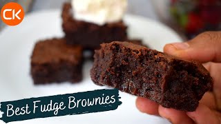 The Best Fudge Brownies  Easy Fudgy Cocoa Brownies [upl. by Lolita]