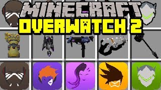 Minecraft OVERWATCH 2 MOD  BECOME DOOMFIST MOIRA SOMBRA amp MORE  Modded MiniGame [upl. by Aisel]