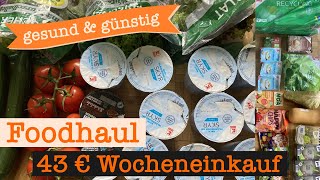 Gesund und günstig mit Cashback einkaufen 43 €  Food Haul mit Food Diary 1 Person [upl. by Elacim]