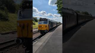 class 50 leaving Leicester north on tones 30724 diesel heritage gcr trainspotting [upl. by Ardnik97]