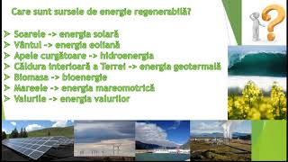 Utilizarea energiei din surse regenerabile  resursă educațională la geografie [upl. by Chanda640]