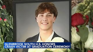 Glenbrook South High School graduation pays tribute to Marko Niketic teen killed in Glenview crash [upl. by Ayerhs900]