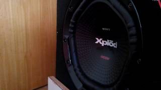 SONY XPLOD 1800 WATT 30CM BASS TEST [upl. by Read]