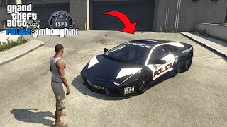 Secret Police Lamborghini Location in GTA 5 Story Mode Secret Cars [upl. by Yekcim]