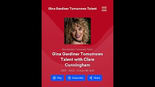 Clare Cunningham  Interview with Gina Gardiner on Tomorrows Talent  UK [upl. by Bannerman]