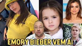 Dona Hailey GRÁVIDA DE MENINA EMORY BIEBER VEM AÍ Nome da filha de Justin Bieber com Selena Gomez [upl. by Accisej]