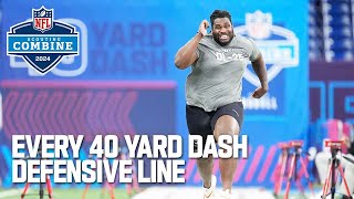 Every Defensive Linemans 40 Yard Dash [upl. by Lemmuela437]