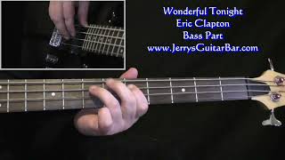 Eric Clapton Wonderful Tonight  Bass Guitar Play Thru [upl. by Assirrem558]