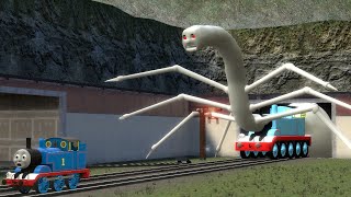 Building a Thomas Train Chased By New Cursed Thomas and Friends Family Monster Ghost In Garrys Mod [upl. by Eissirc381]