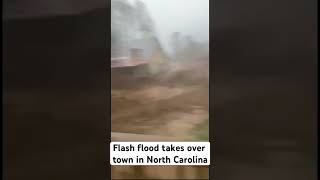 Flash flood takes over town in North Carolina as part of the aftermath of hurricane Helene￼ [upl. by Ailisab342]