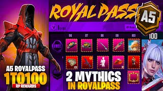 OMG 😱 A5 Royal Pass 100 RP Outfit 🔥 New M416 Upgrade Skin  Cycle 6 Rewards  New Update 30  PUBGM [upl. by Wright]