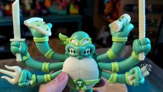 TMNT GID Chogrin Glow Ninja Turtles Kidrobot Designer Vinyl Figure Opening [upl. by Aitam]