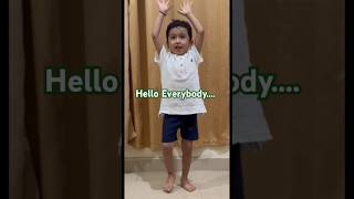 Hello Song For Children l Morning Stretch Song For Kids l Greeting Song l Srikrishna l shorts [upl. by Sinylg]