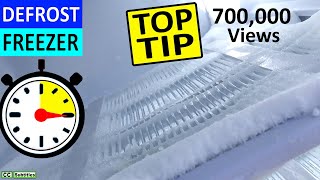 How to defrost a Freezer easily in under 15 minutes  Remove ice from Freezer to keep it efficient [upl. by Tray]