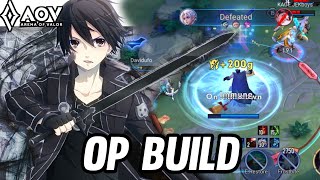 AOV  ALLAINKIRITO GAMEPLAY  OP BUILD  ARENA OF VALOR [upl. by Daahsar]