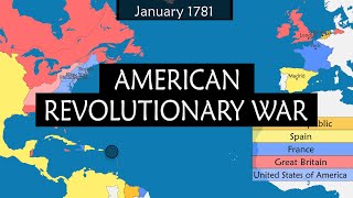 American Revolutionary War  Summary on a Map [upl. by Streeter783]