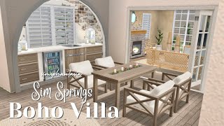 The Sims FreePlay  Sim Springs Boho Villa 💖 House Tour 💖 [upl. by Lalittah791]