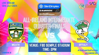 WATCH  Glen Dimplex AllIreland Intermediate Camogie Championship Qtr Final 2024  Offaly v Meath [upl. by Abert]