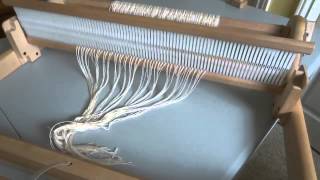 how to warp a rigid heddle loom  weaving  how tolearn to weave [upl. by Roman]