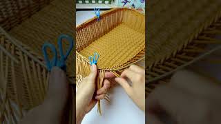 How to weave big storage basket with rattan diy rattan handmade [upl. by Emory256]