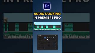 Audio Ducking Premiere Pro  premierepro tutorial [upl. by Annaujat]