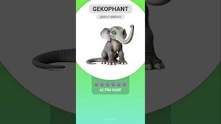 Gecko  Elephant  🔥  Animash ytshort trending experiment animash [upl. by Auqeenwahs]