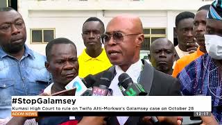 Stop Galamsey Kumasi High Court from ruling on the Twifo Atti Morkwa Galamsey case on October 28 [upl. by Tymes]