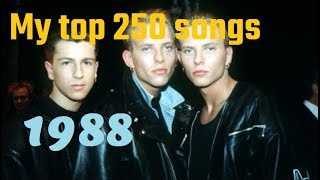 My Top 250 of 1988 songs [upl. by Guildroy]