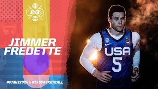 Jimmer Fredette 🇺🇸 Jimmermania in Paris 2024 Olympics  3x3 Basketball [upl. by Enytsirhc]