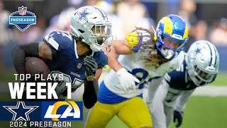 Dallas Cowboys Top Plays vs Los Angeles Rams  2024 Preseason Week 1 [upl. by Raddi]