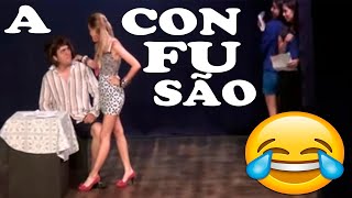 TENTE NÃO RIR Comédia A Confusão  Peça de Teatro [upl. by Fernanda]