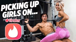 PICKING UP GIRLS ON TINDER  I ASKED HER TO WORKOUT [upl. by Akimyt]